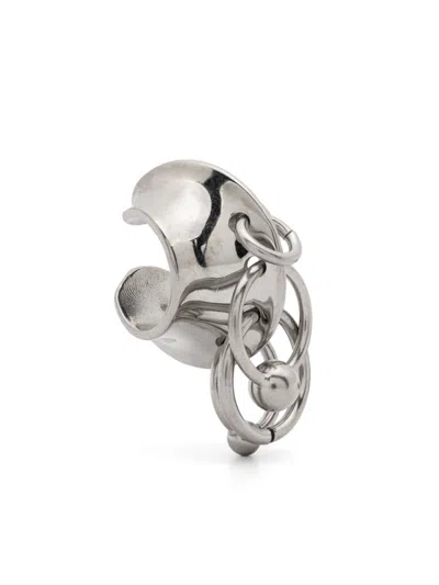 Jean Paul Gaultier Multiple Rings 耳骨夹 In Silver