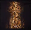 Jean Paul Gaultier Brown & Black 'the Wood' Scarf
