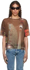 JEAN PAUL GAULTIER BROWN SHAYNE OLIVER EDITION T-SHIRT