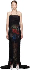 Jean Paul Gaultier Paul Gaultier X Shayne Olive Strapless Gown In 60405030 Brown/green