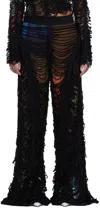 Jean Paul Gaultier Brown Shayne Oliver Edition 'the Slashed City' Lounge Pants
