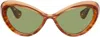 Jean Paul Gaultier Brown 'the Parisian Cat' Sunglasses