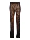 Jean Paul Gaultier Brown The Wood Pants In Animal Print