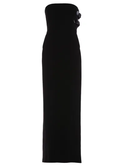Pre-owned Jean Paul Gaultier Buckled Evening Gown In Black