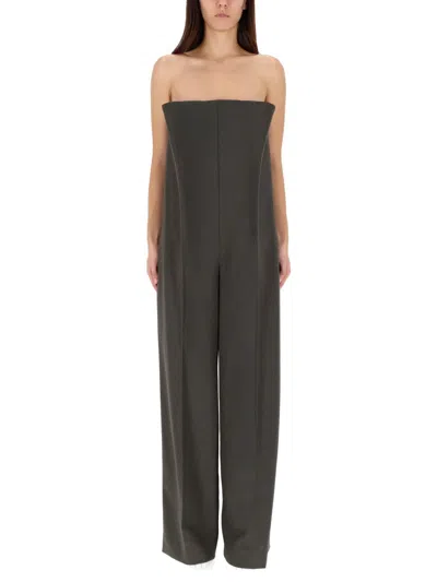Jean Paul Gaultier Structured Bustier Jumpsuit With Wide-leg Pants In Multi