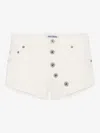 Jean Paul Gaultier Button-detailing Mini Shorts In White