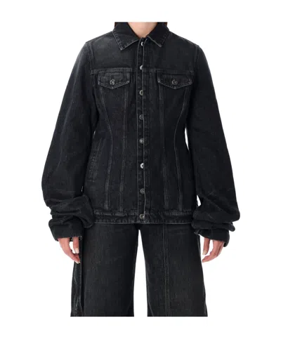 JEAN PAUL GAULTIER BUTTON-DOWN DENIM JACKET
