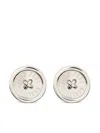 Jean Paul Gaultier Button Earrings In Metallic