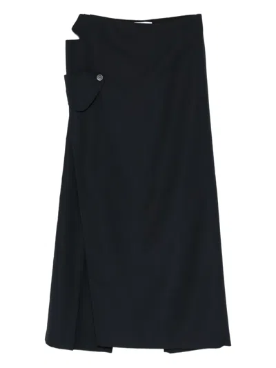 Jean Paul Gaultier Button Trousers In Blue