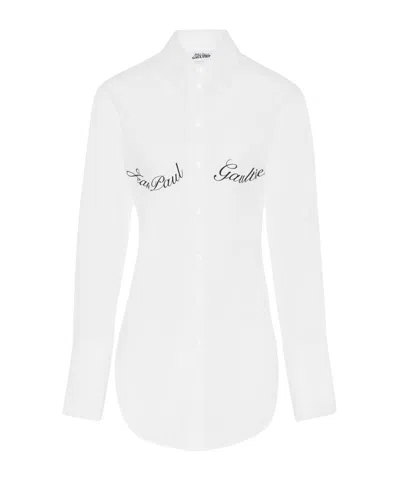 Jean Paul Gaultier Button-down Long-sleeved Shirt In Multi