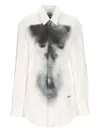Jean Paul Gaultier Buttoned Graphic Shirt In Neutral