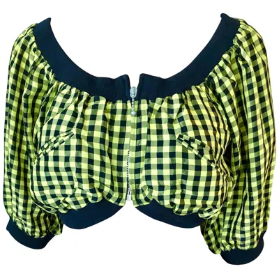 Pre-owned Jean Paul Gaultier C. 1980 Vintage Clueless Crop Top In Black