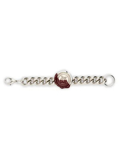 Jean Paul Gaultier Cachet De Cire Chain Bracelet In White