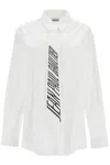 Jean Paul Gaultier Camicia In Popeline Con Cravatta Stampata