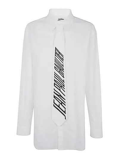 Jean Paul Gaultier Cotton Shirt In Blanco