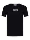 Jean Paul Gaultier Stretch Cotton Jersey Fitted T-shirt In Black