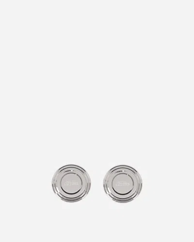 Jean Paul Gaultier Can Earrings Silver In Metallic