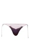 Jean Paul Gaultier Cartouche Bikini Bottoms In Purple