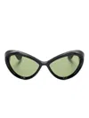 Jean Paul Gaultier Cat-eye Frame Sunglasses In Green