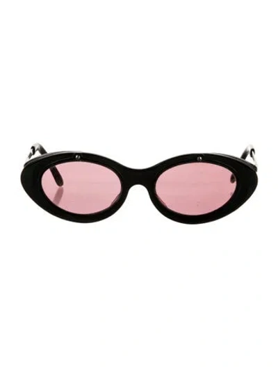 Pre-owned Jean Paul Gaultier Cat-eye Tinted Sunglasses In Black