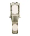 Jean Paul Gaultier Cathouche Dress Woman Multicolor In Nylon In Nude