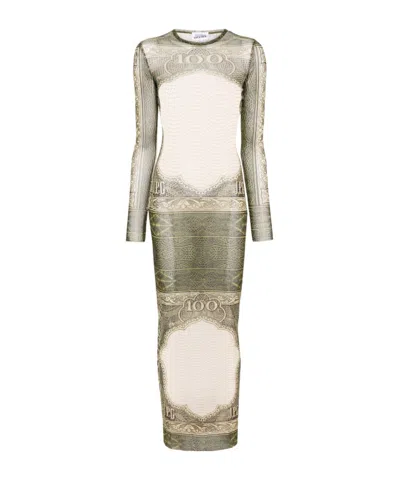 JEAN PAUL GAULTIER CATROUCHE MESH MAXI DRESS