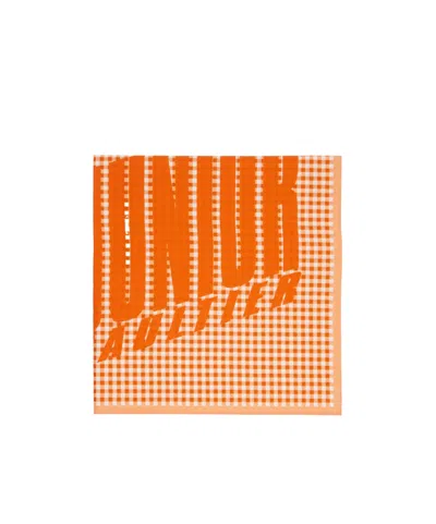 Jean Paul Gaultier Checkered Square Scarf In Pattern