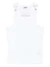 Jean Paul Gaultier Clasp-detail Ribbed Vest In White