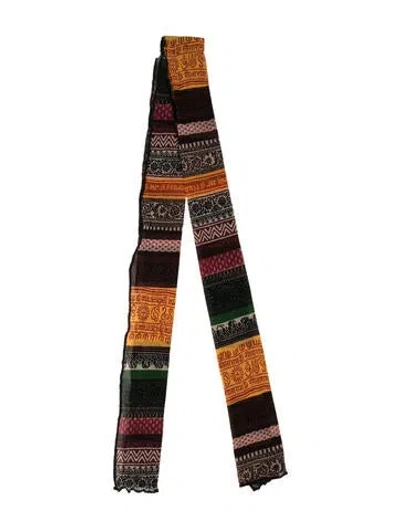 Pre-owned Jean Paul Gaultier Classique Nylon Vintage Scarf In Neutral