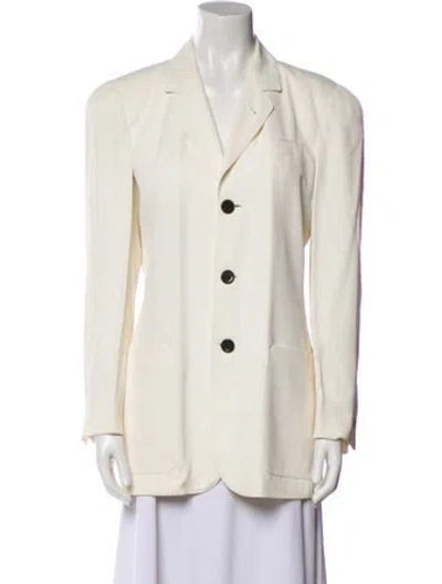 Pre-owned Jean Paul Gaultier Classique Vintage 1990's Blazer In White