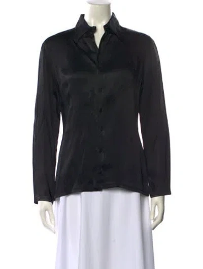 Pre-owned Jean Paul Gaultier Classique Vintage 1990's Button-up Top In Black