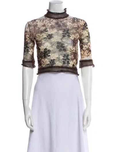 Pre-owned Jean Paul Gaultier Classique Vintage 1990's Crop Top In Brown