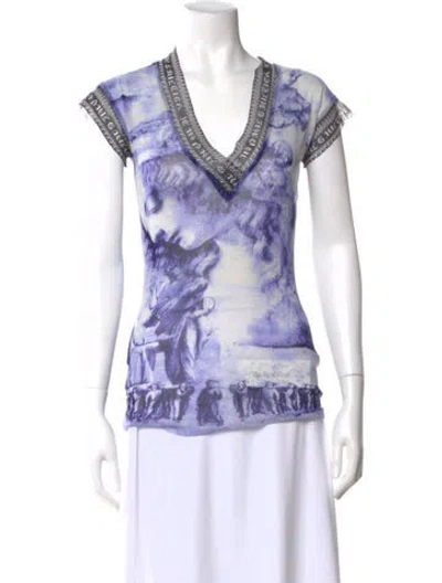 Pre-owned Jean Paul Gaultier Classique Vintage 1990's T-shirt In Blue