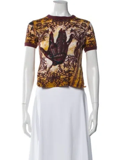 Pre-owned Jean Paul Gaultier Classique Vintage 1990's T-shirt In Burgundy