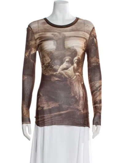 Pre-owned Jean Paul Gaultier Classique Vintage 1998 Top In Brown
