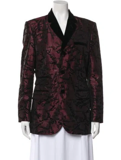 Pre-owned Jean Paul Gaultier Classique Vintage Floral Print Blazer In Multi