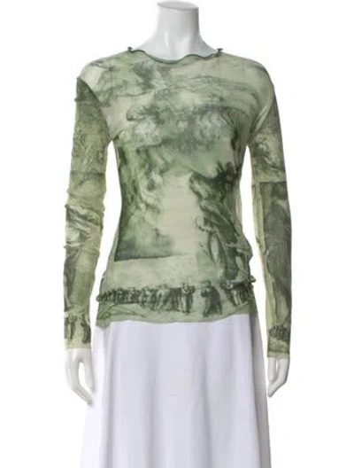Pre-owned Jean Paul Gaultier Classique Vintage Late 1990's - Early 2000's Top In Green