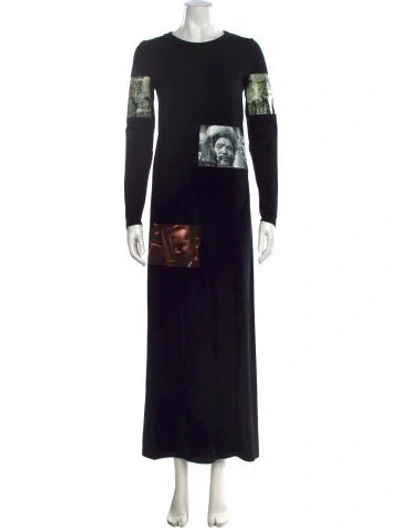Pre-owned Jean Paul Gaultier Classique Vintage Long Dress In Black