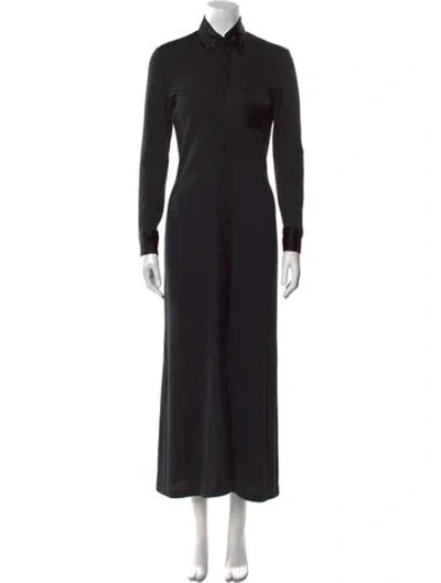 Pre-owned Jean Paul Gaultier Classique Vintage Long Dress In Black