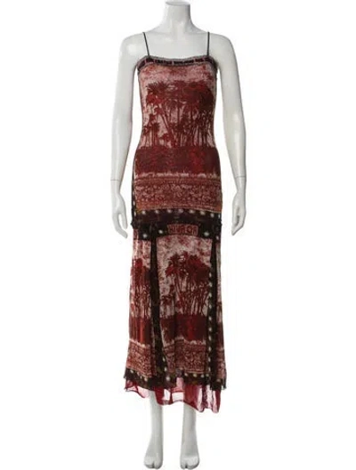 Pre-owned Jean Paul Gaultier Classique Vintage Long Dress In Multi