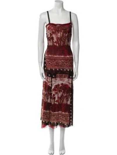Pre-owned Jean Paul Gaultier Classique Vintage Long Dress In Multi