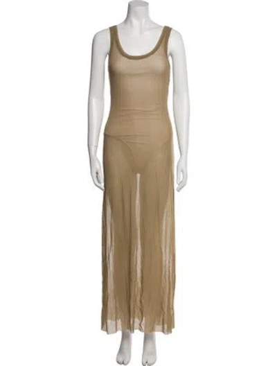 Pre-owned Jean Paul Gaultier Classique Vintage Long Dress In Neutral