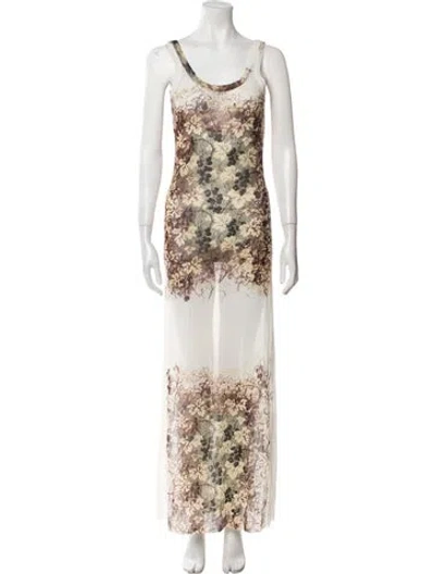 Pre-owned Jean Paul Gaultier Classique Vintage Long Dress In Neutral