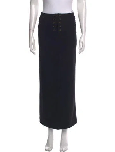 Pre-owned Jean Paul Gaultier Classique Vintage Long Skirt In Blue