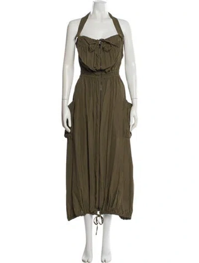 Pre-owned Jean Paul Gaultier Classique Vintage Midi Length Dress In Green