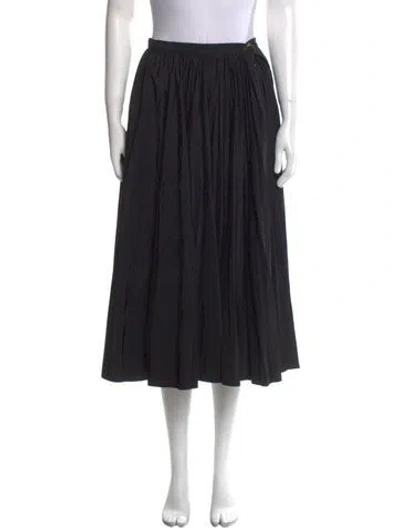 Pre-owned Jean Paul Gaultier Classique Vintage Midi Length Skirt In Black