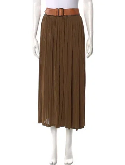 Pre-owned Jean Paul Gaultier Classique Vintage Midi Length Skirt In Brown