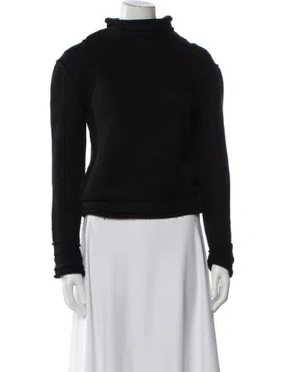 Pre-owned Jean Paul Gaultier Classique Vintage Mock Neck Sweater In Black