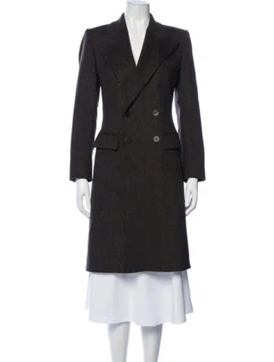 Pre-owned Jean Paul Gaultier Classique Vintage Virgin Wool Peacoat In Gray