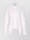 Jean Paul Gaultier Collared Long Sleeve Shirt With Unique Hem In White